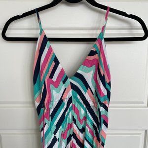 ViX Multicolor Green Pink White Maxi Dress Small